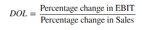Degree of Operating Leverage Formula