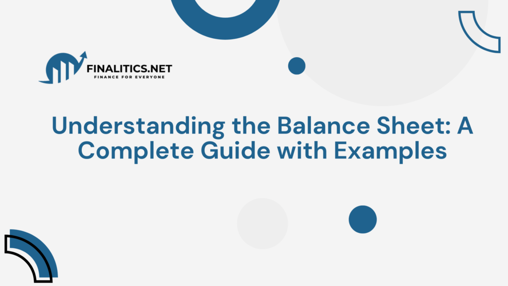 How to organize a balance sheet | Finalitics.net